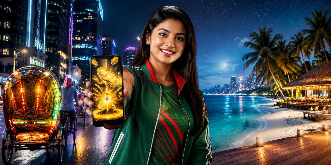 ঢাকায় রিকশার পাশে ক্রিকেট বেটিং উপভোগ করছেন একজন তরুণ বেটার