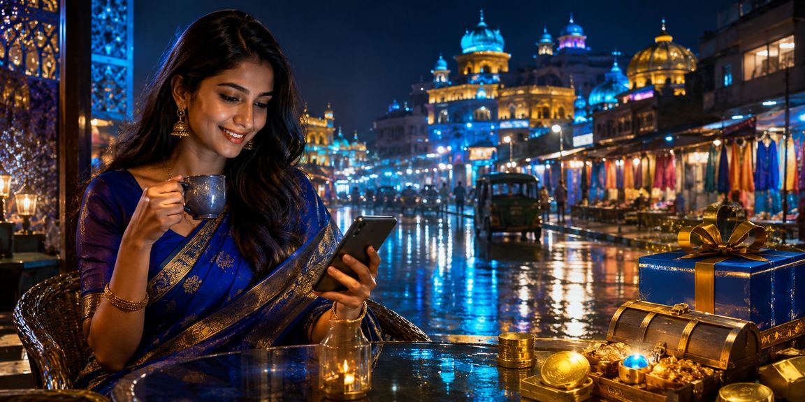 রাজশাহীতে নিয়ন আলোয় বেটিং বোনাস উপভোগ করছেন একজন তরুণ ব্যবহারকারী