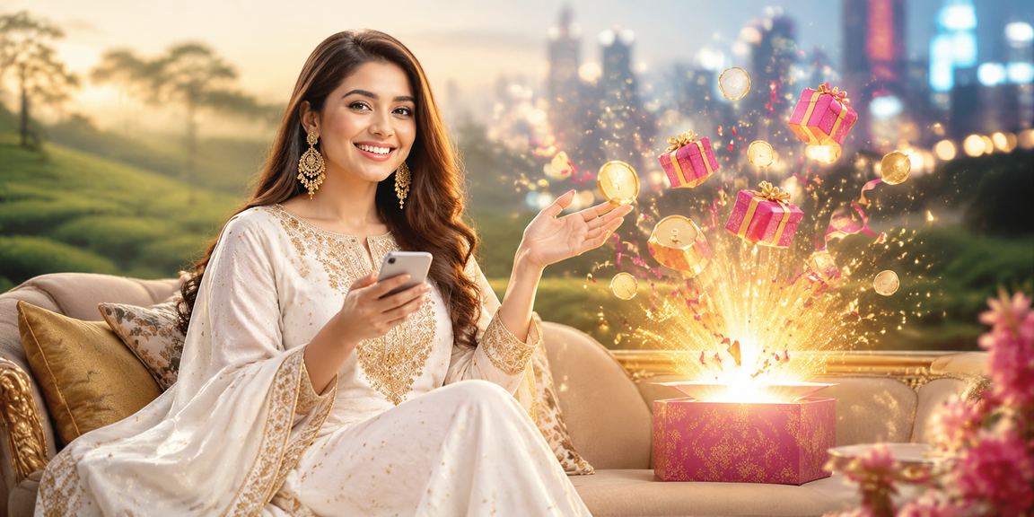 সিলেটের চা বাগানে মোবাইলে hehehe555 অ্যাপে পেমেন্ট করছেন একজন ব্যবহারকারী